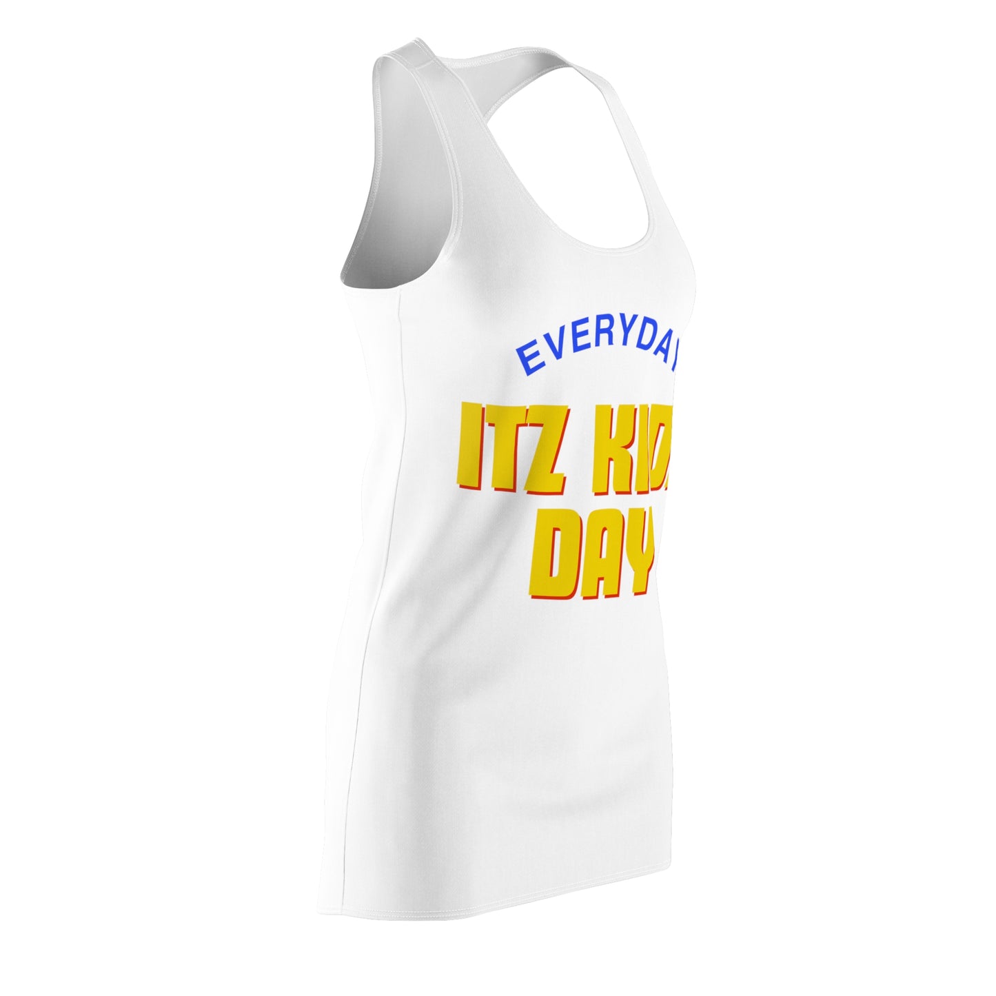 Itz Kidz Day Easy Wear Women's Cut & Sew Racerback Dress (AOP)