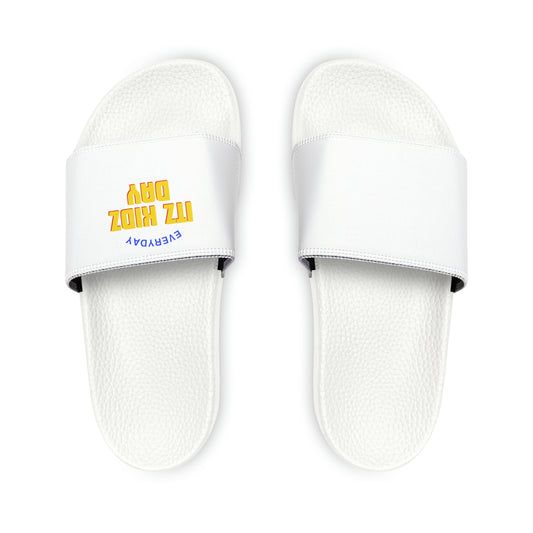 Itz Kidz Day Summer Youth PU Slide Sandals