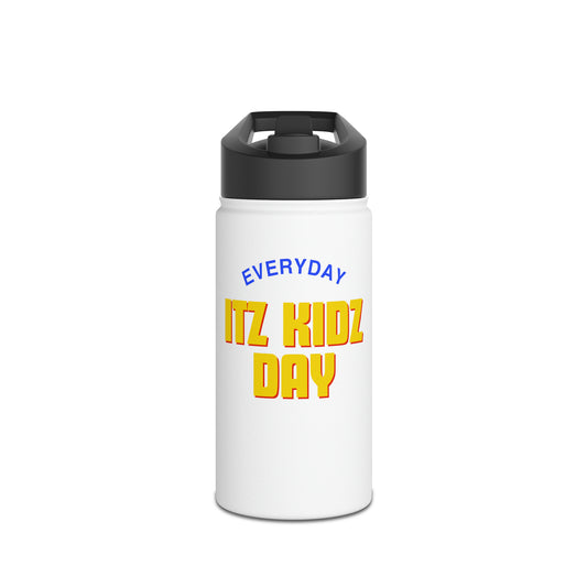 Itz Kidz Day All Day Out for Fun Stainless Steel Water Bottle, Standard Lid