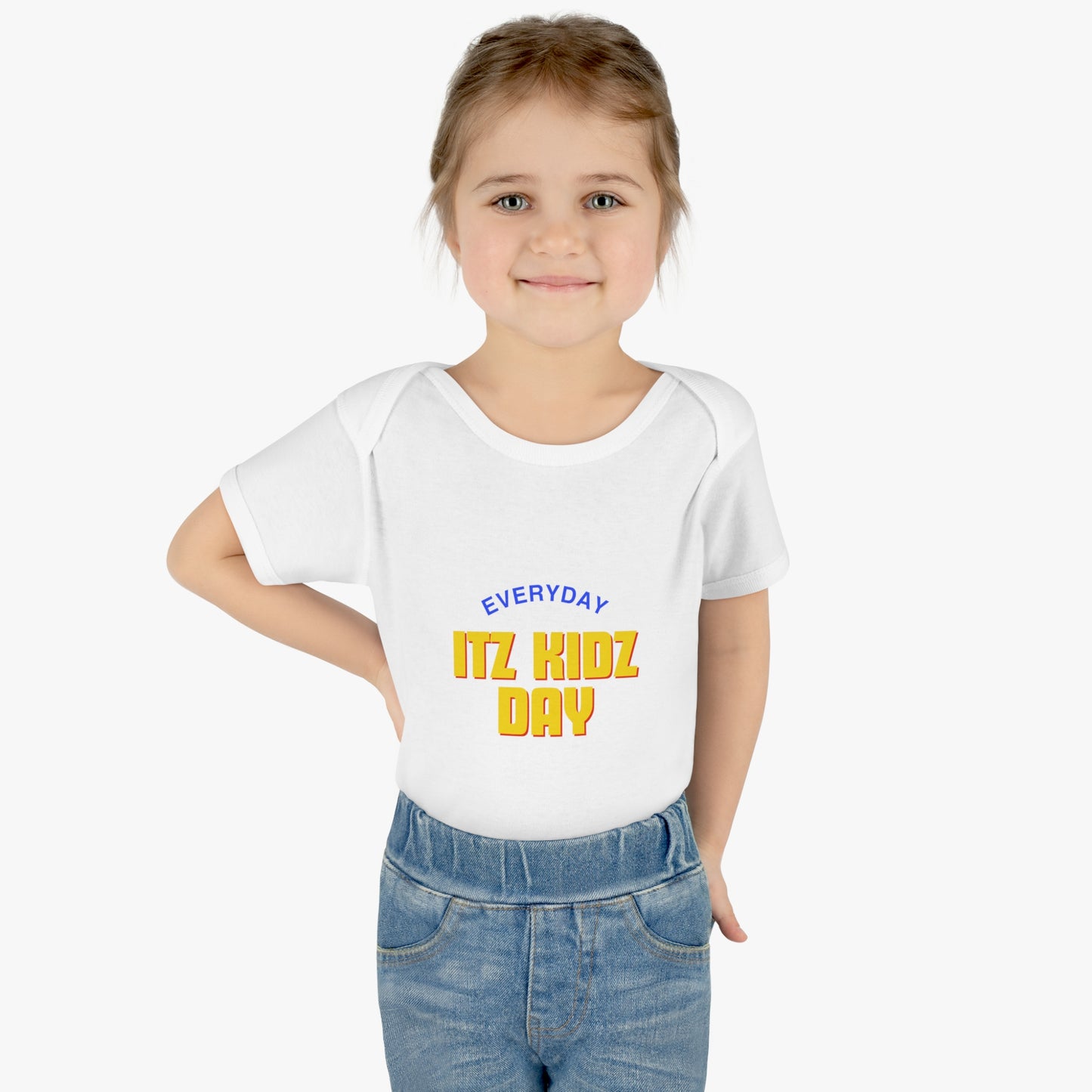 Itz Kidz Day Infant Baby Rib Bodysuit